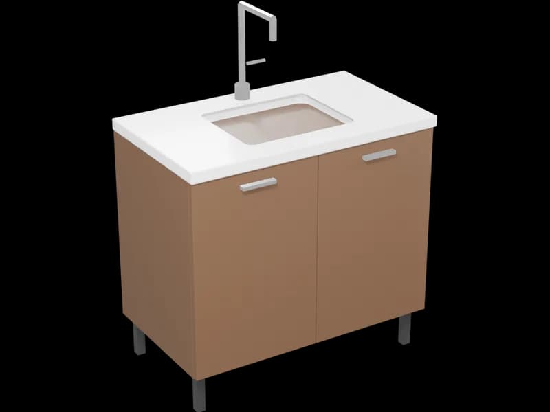 Bathroom Vanity 36″ with Sink, free 3D model for Revit