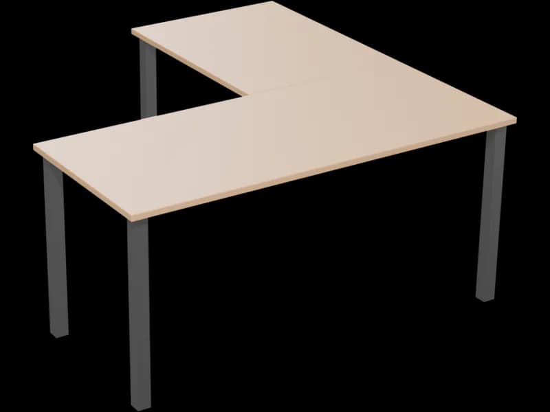 L-Shaped Desk, free 3D model for Revit