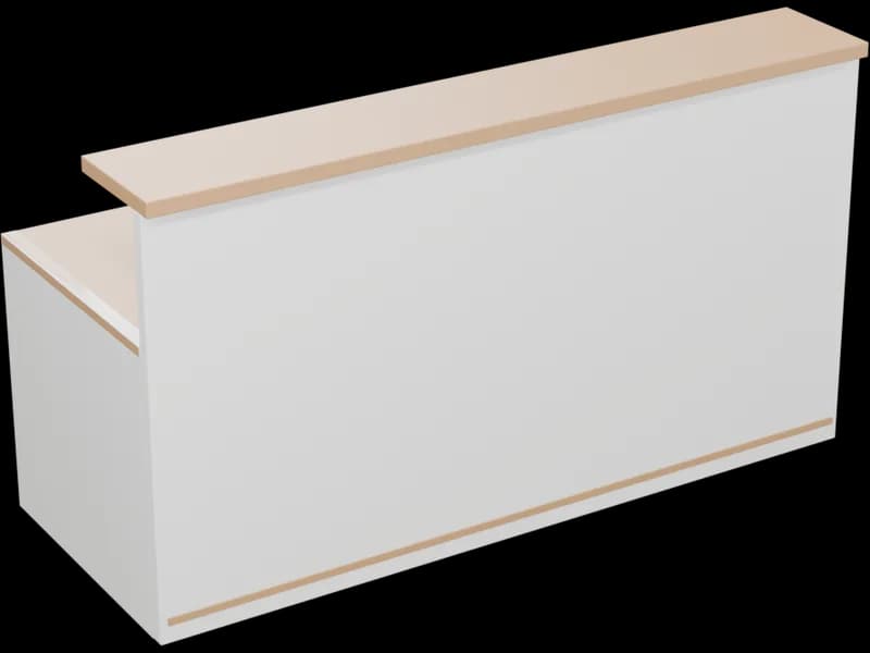 Reception Desk with Transaction Top, free 3D model for Revit